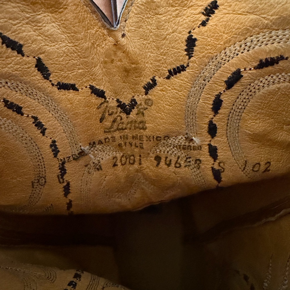 Tony Lama Boots 2001 Vintage Stallion‎ Cowboy Boots Mens Size 10 western - Picture 3 of 9